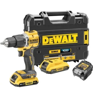 Berbequim Percutor sem escovas XR 18V edição limitada 100 anos DEWALT DCD100YD2T-QW