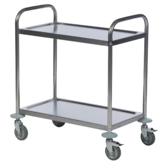 Carro de Transporte para Hotelaria com 2 Prateleiras 100KG 710X400X805MM 2422