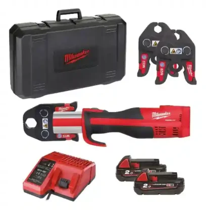 Prensadora Hidráulica M18™ FORCE LOGIC™ Milwaukee M18BLHPT-202C Geberit Mapress Set