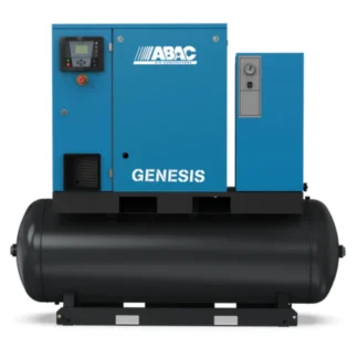 Compressor de Ar de Parafuso c/ Controlador Série GENESIS 10HP 270L 400V 4.5-12.5Bar ABAC GENESIS EI 7.5 13 270