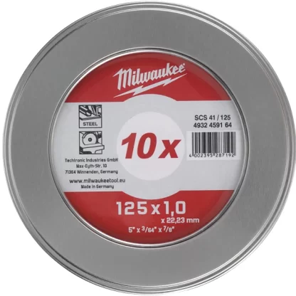 4932478998 pack 10 discos corte inox Milwaukee