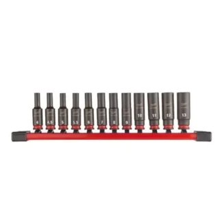 Kit 12 Peças SHOCKWAVE Impact Duty 1/4" Milwaukee