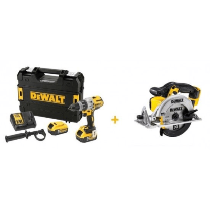 Kit Berbequim com Percussão XRP DCD996P2 + Serra Circular DCS391N DeWalt CPROF142