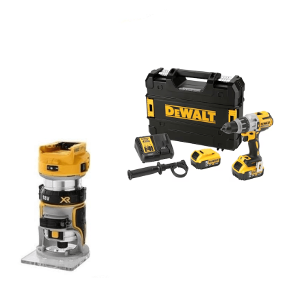 Kit Berbequim com Percussão XRP DCD996P2 + Tupia DCW600N DeWalt CPROF562