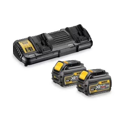 Kit 2 Baterias XR 54V/18V 6Ah + Carregador Duplo DeWalt DCB132T2-QW