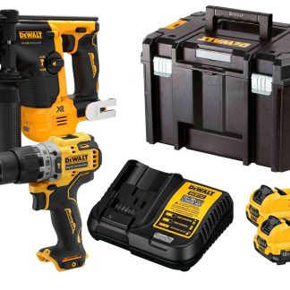 Kit Martelo SDS Plus + Berbequim Percussão DeWalt DCK2102L2T-QW