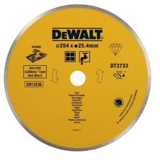 Disco de Corte de Diamante Profissional 250mm Dewalt DT3733-XJ