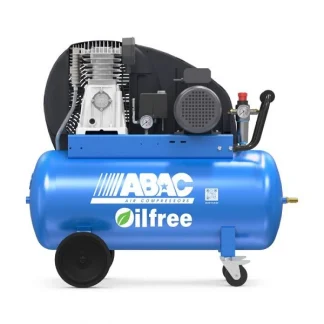 Compressor de Ar de Pistão de 1 Etapa Sem Óleo Série PRO OIL FREE 3HP 90L 400V ABAC EXP A39B-0 100 CT3