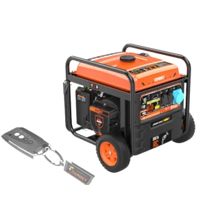 Gerador Inverter a Gasolina Monofásico Elétrico 25L 3.5HP 459CC Genergy CRETA 7500W RC