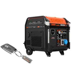 Gerador Inverter a Gasolina Monofásico Elétrico 25L 3.5HP 459CC Genergy CRETA SILENT 7500W RC