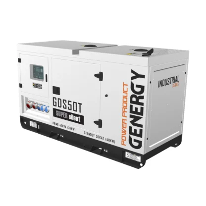 Gerador a Gasóleo Trifásico Elétrico 113L 5180CC Genergy GDS50T 34kW 43kVA