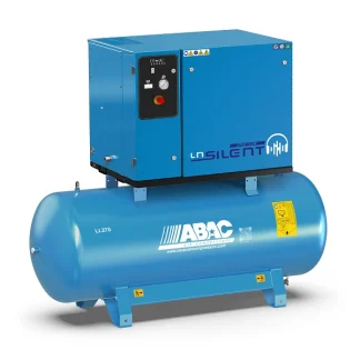 Compressor de Ar de Pistão Insonorizado Série FULL SILENT 5,5HP 270L 400V ABAC LN2 B5900 270 T5,5 DOL