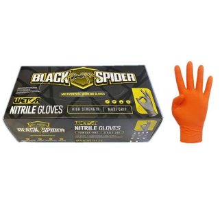 Luvas Descartáveis de Nitrilo Wetor Black Spider (Caixa de 50 Pares)