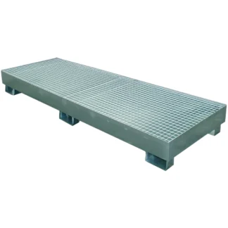 Bacia de Retenção Galvanizada para 4 Bidões de 200L 2400X800X260MM 1300KG 225L RG3303