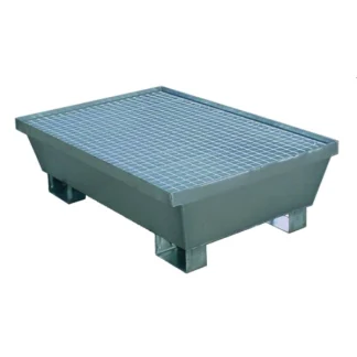 Bacia de Retenção Galvanizada para 2 Bidões de 220L 1200X800X365MM 600KG 220L RG7403