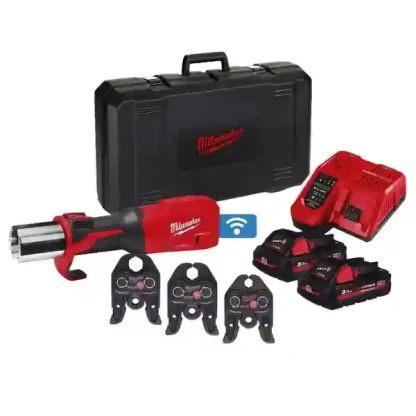 Prensadora Hidráulica M18™ FORCE LOGIC™ Milwaukee M18ONEBLHPT-302C Geberit Mapress Set